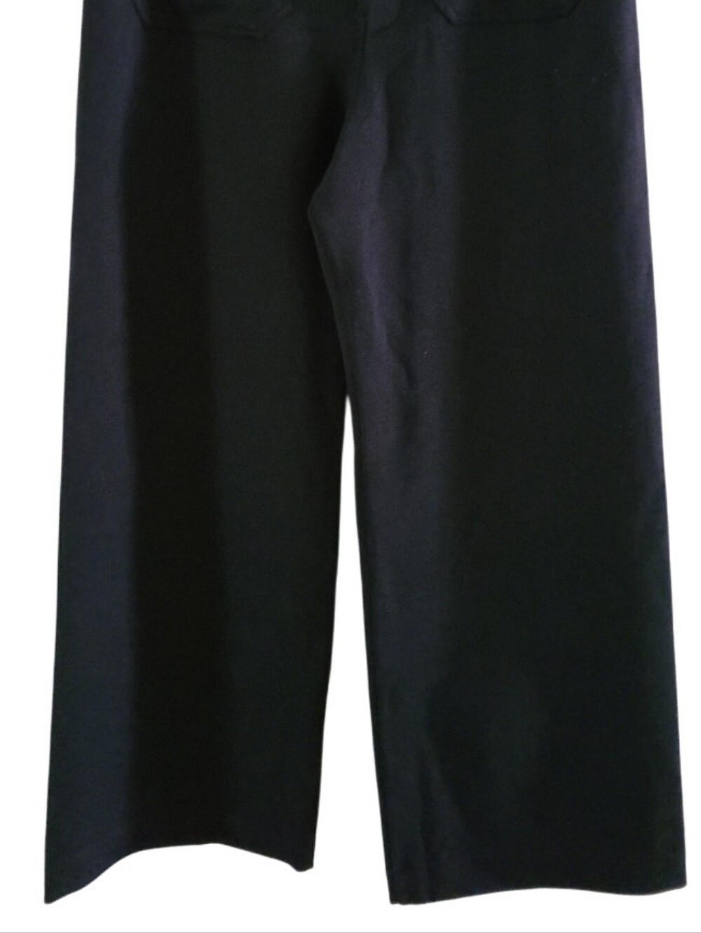 NWT Maeve Anthroplogie The Collette Wide Leg Full Length Pants Black - Picture 7 of 16